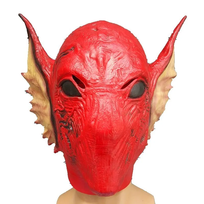 Get  Guardians Of The Galaxy Vol. 2 Serpentine Alien Halloween Skull Full Head Adult Latex Mask Funny Ma