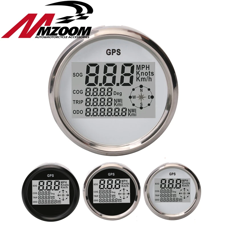 

Motorcycle Accessories Tuning Gauges 85mm Digital GPS Speedometers Odometers Tuning Meters 9-32v with Red Light or White Light