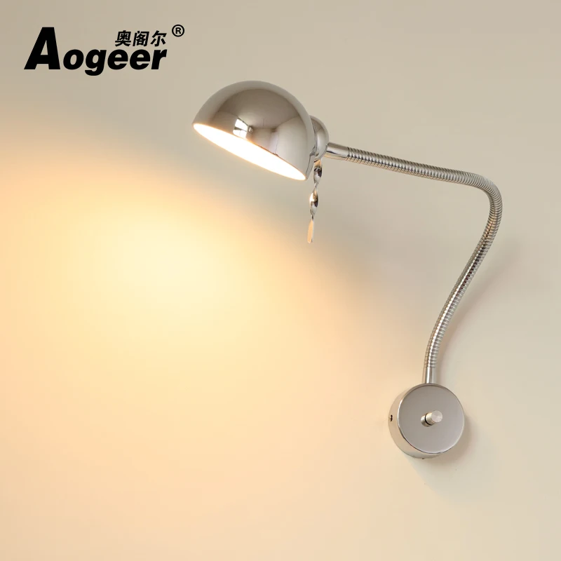 

Brief LED wall lamp bedside bedroom modern bathroom mirror front personality expansion wall lamp with switch plug