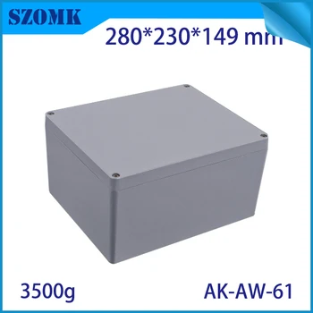 

Aluminum Waterproof Connectors Distribution Box for Electronics Diy Design Weatherproof Project Case 280X230X149mm Outdoor Use