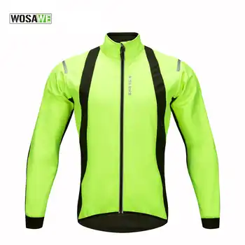 WOSAWE 2017 New Windproof Cycling Jackets Men Winter Warm Up Cycle Jackets Winter Thermal Windproof Cycling Jacket