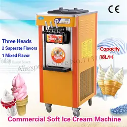 Вертикально мягкого мороженого, машины цифровая система управления три головы вертикально типа новый различных цветов для выбора