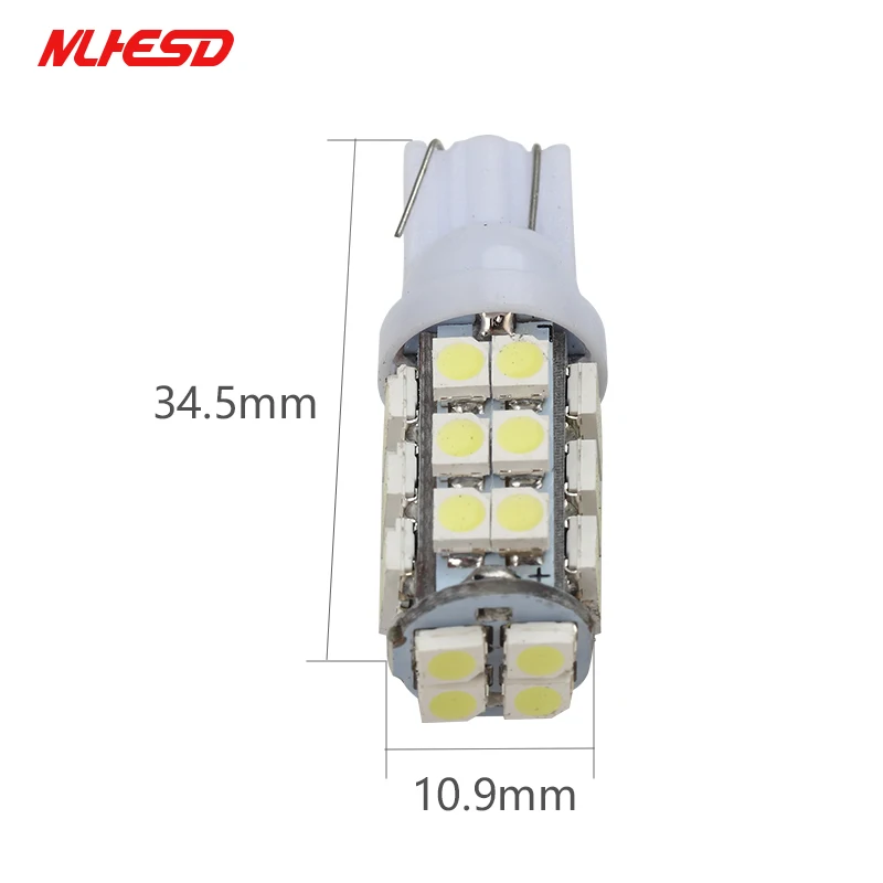 10 шт. T10 28 Smd светодио дный 28Smd 28 светодио дный 1210 3528 Авто светодио дный свет светодио дный, Клин лампочки W5W лампа DC12V белый