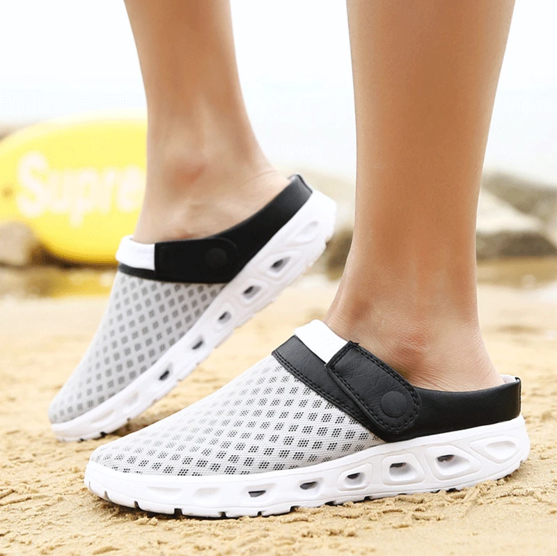 Men Summer Sandals Breathable Mesh Sandal Summer Beach Mens Shoes Water