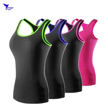 Базовый слой женские без рукавов компрессионные беговые рубашки для спортзала Фитнес майка Топы быстросохнущая дышащая Беговая футболка спортивные топы