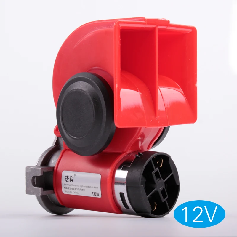 FARBIN Brand Two-tone Snail high-db Loud Car Air Horn 12v 24v 130db for Train Truck Motorbike