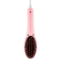 Портативный легкий Электрический быстрый выпрямитель для волос Щетка антистатическая анти-ожога керамическая расческа для волос для сухих волос дропшиппинг