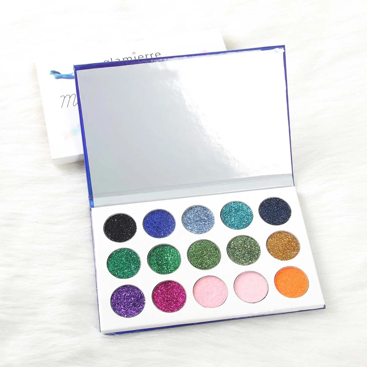 

15 Color Mermaid Makeup Diamond Sequins Eye Glitter Eye Shadow Palette Matte Shadow Powder Cosmetics Waterproof Durable