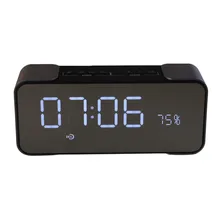 BCMaster Wireless Rechargeable Bluetooth Stereo Speaker Support FM Radio Alarm Clock