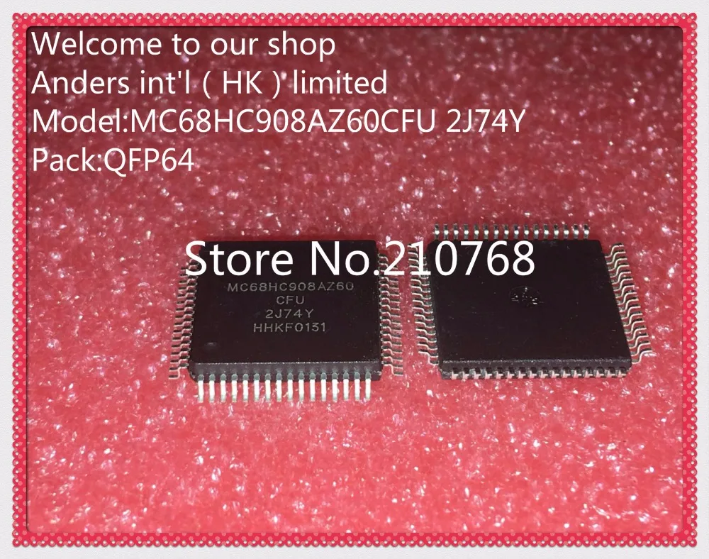 1 шт./лот MC68HC908AZ60CFU MC68HC908AZ60 MC68HC908 2J74Y QFP64 | Электронные компоненты и принадлежности