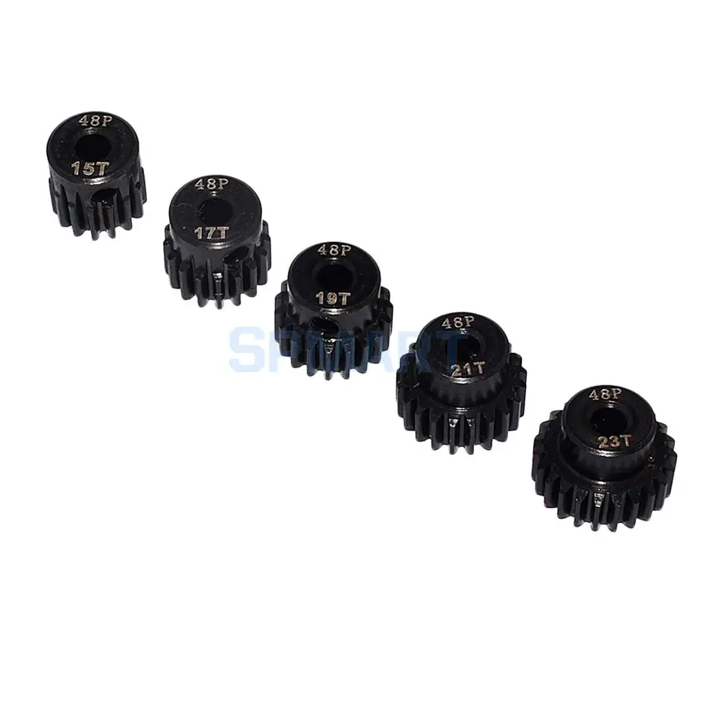 48DP 15T-23T Pinion 3.175mm Motor Gear Set for 1/10 RC Car DIY Accessories