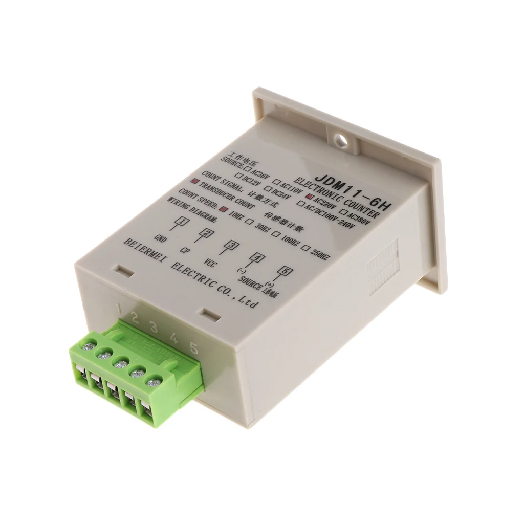 6-значный цифровой светодиодный Дисплей 1-999999 счетчик регулируемые Силовые транзисторы NPN Фотоэлектрические Сенсор переключатель цифровой счетчик