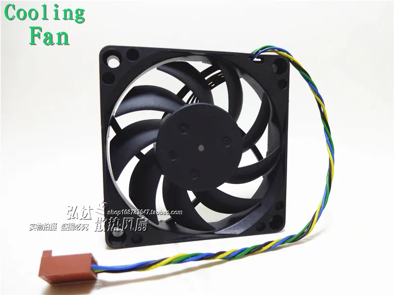 الأصلي أصيلة DA07015T12U 0.7A أربع رياح سلك 7015 7 سنتيمتر 12 فولت pwm cpu fan ل avc 70*70*15 ملليمتر