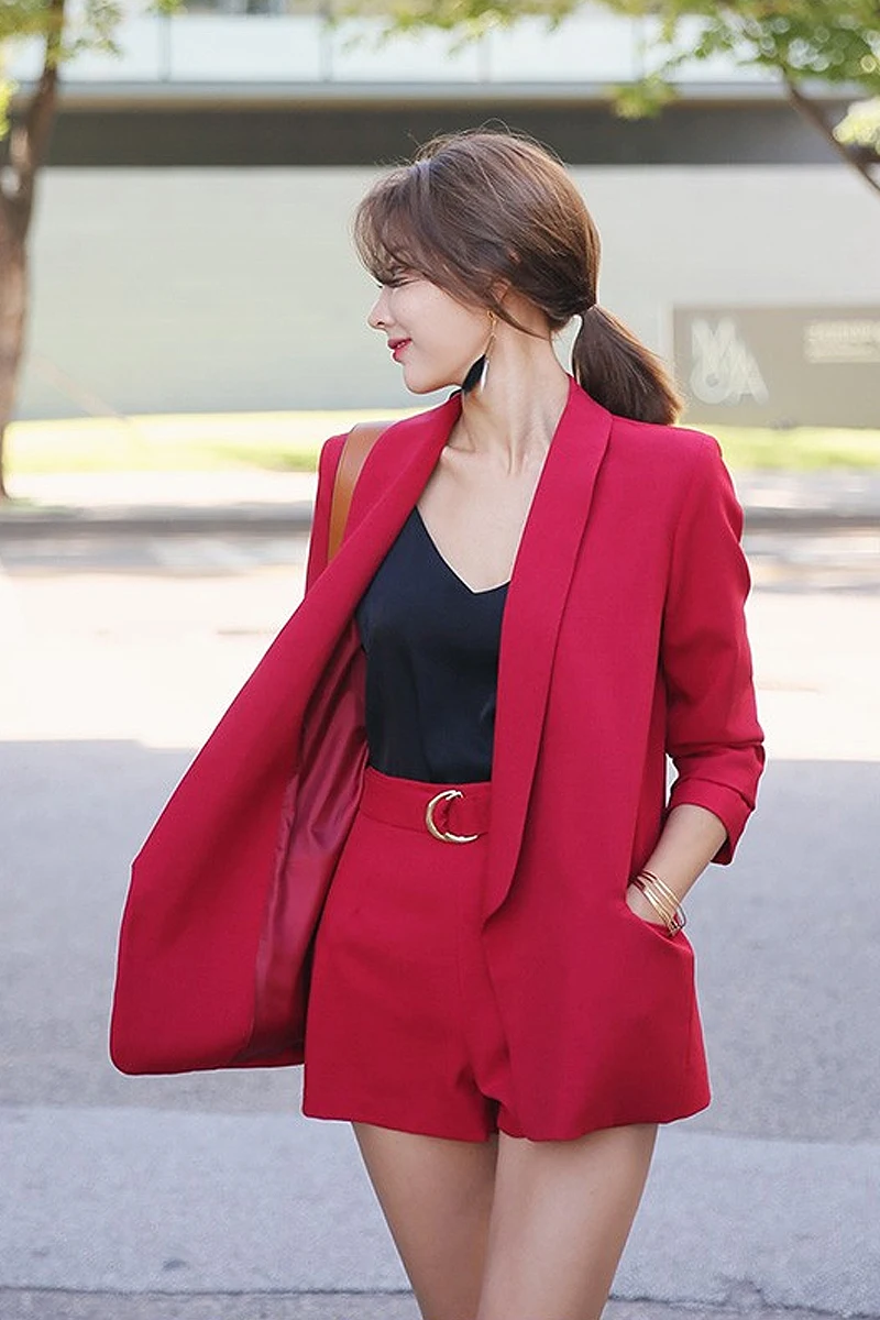 Red womens business clothes for the office Red womens business clothes for the office