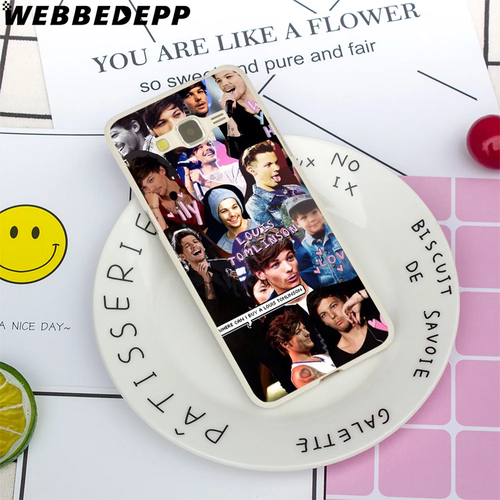 WEBBEDEPP Louis Tomlinson Case for Galaxy J3 J5 J1 2 J7 2015/2016/2017/ J2 Prime Ace EU US Version