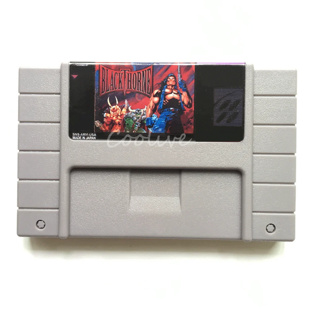 

BlackThorne Video Game Card for 16 Bit Super Console US NTSC Version 46 pin