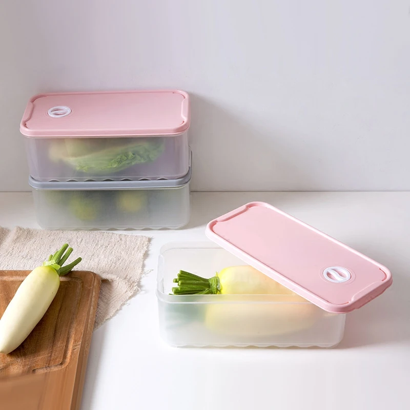 Ящик для хранения еды на холодильник, кухонный пластиковый ящик для овощей