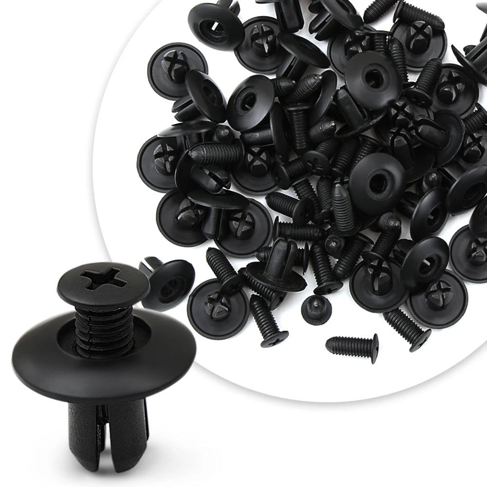 

8mm Auto Fasteners Bumper Fender Rivet Fixing Clip for vw passat b6 honda crf 450 2016 subaru b4 toyota corolla 2017 bmw e90