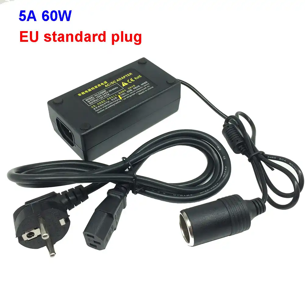 Buendeer DC 12V 20A Output Adapter Car Power Supply Cigarette Lighter