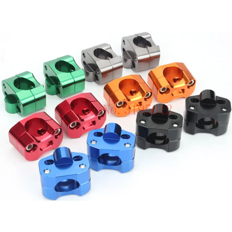 1 pair CNC Aluminum Motorcycle Pit Dirt Bike Handlebar Fat Bar Adapter