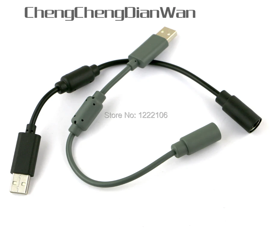 ChengChengDianWan черный и серый для xbox 360 проводной контроллер USB-кабель подключения |