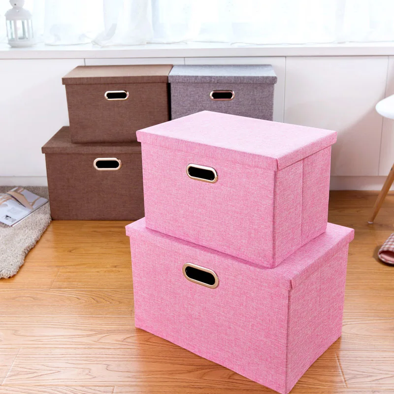 Large covered clothing wardrobe storage box toy storage box finishing