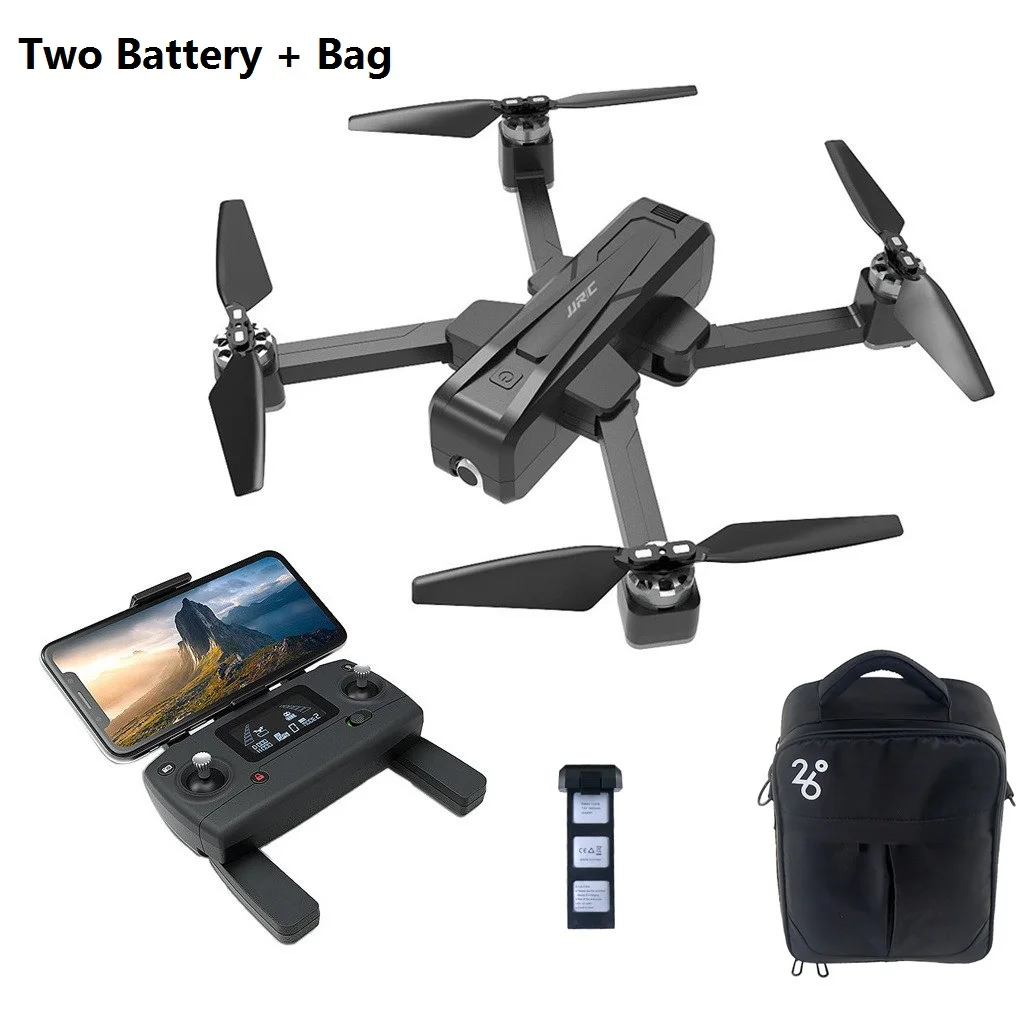 

JJRC X11 GPS 5G WIFI FPV 2K Single-axis Gimbal Optical Flow Positioning Brushless Foldable RC Drone Quadcopter RTF + Storage Bag