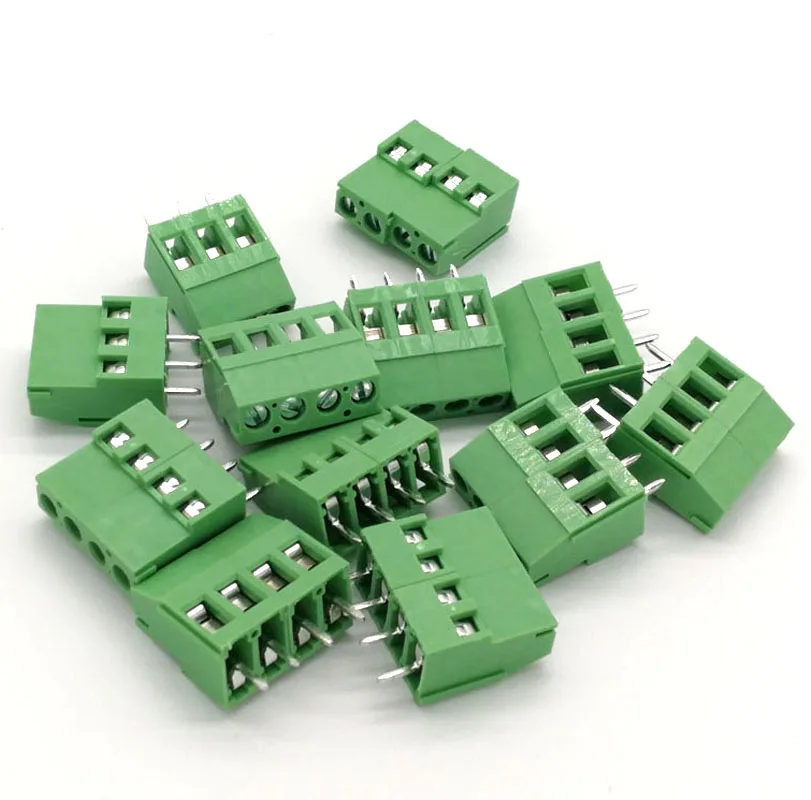 1500 шт. шаг 5 0 мм Винт PCB Клеммная колодка коннектор прямой контакт 2P 3P WJ129V