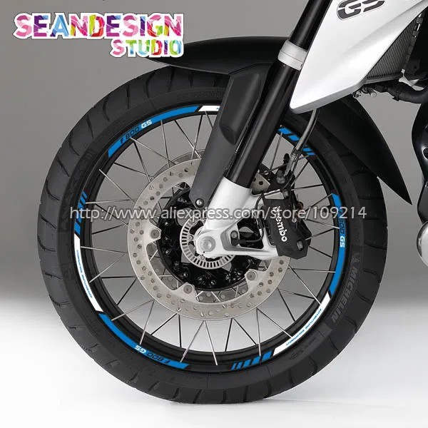 Для BMW F700GS F800GS колеса мотоцикла светоотражающий обод Наклейка|Наклейки на