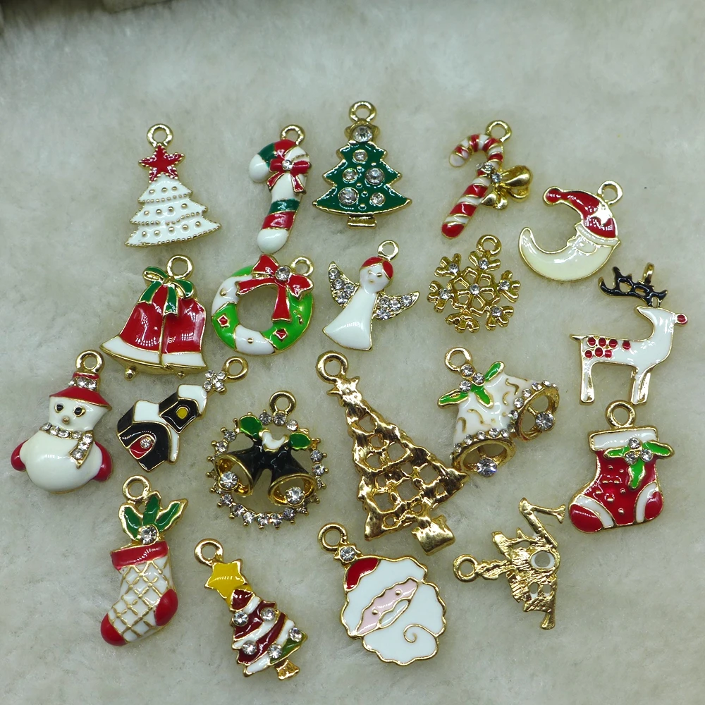 Metal alloy Mix Christmas Sets charm For Holiday Decoration,christmas decoration supplies ,christmas decoration,Free Shipping!