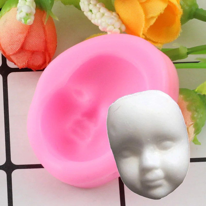 3D детская силиконовая форма для лица Sugarcraft Инструменты украшения тортов из