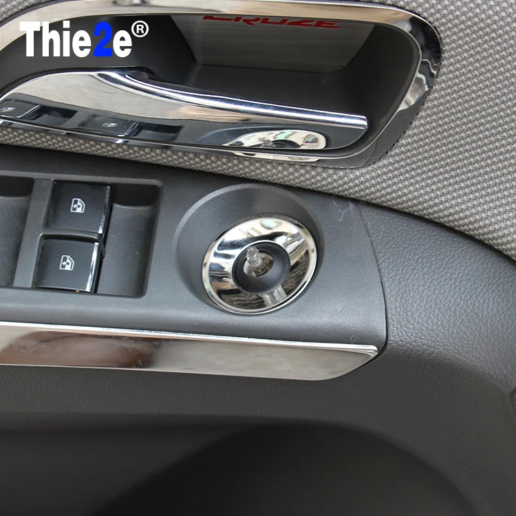 

For Chevrolet Cruze TRAX Malibu Opel Mokka ASTRA J Insignia Stainless steel switch decoration light circle sequins