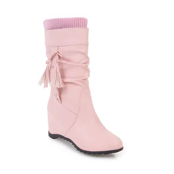 

Women's shoes in the winter of 2018 new high increased with the canister boots of 40 to 43, 181106