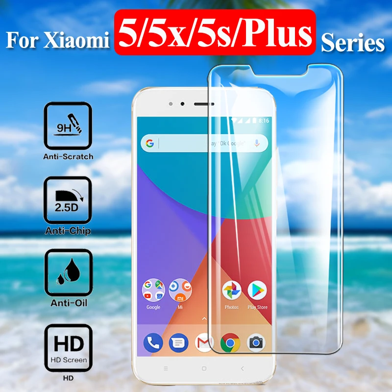 Закаленное стекло для Xiaomi mi A1 протектор экрана ksiomi 5 защитный 5S plus 5x xiomi xiaomei x5 mi5
