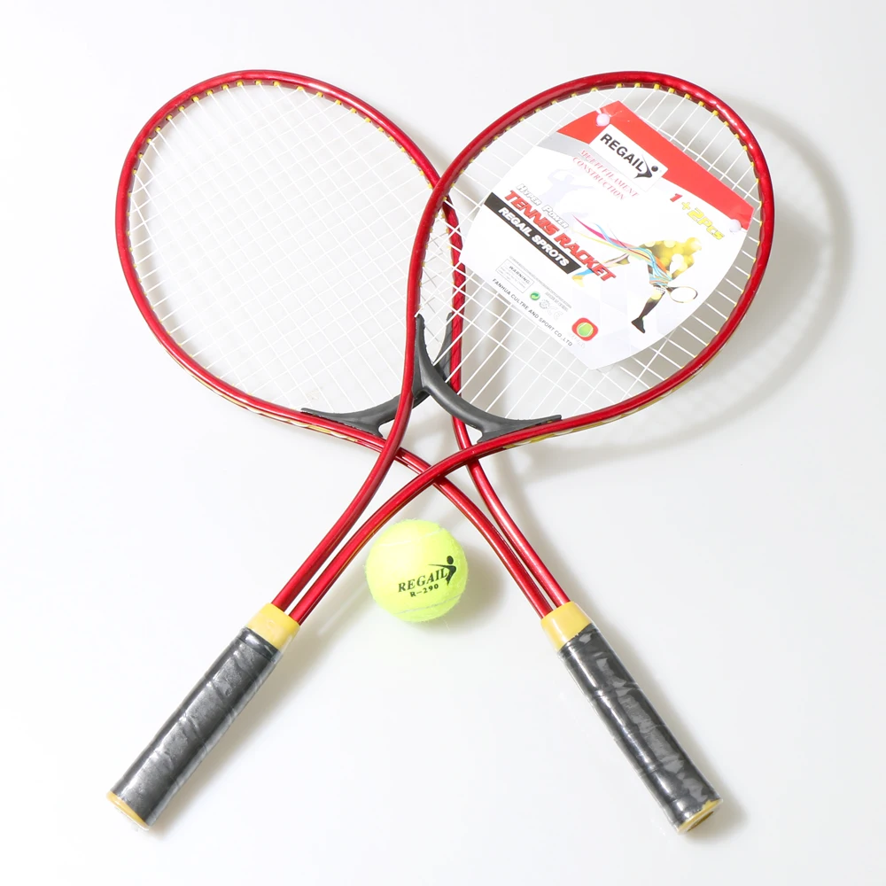REGAIL 2 шт./компл. Теннисная ракетка для подростков; детское платье для обучение теннисные мячи прекрасного качества Материал теннисная струна тренировочный мяч
