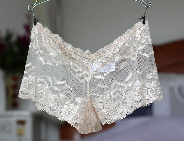 Underwear Women Stretch Panties Sexy Lace Lingerie Seamless Boyshorts Plus Size S M L XL 2XL 3XL 4XL high waisted brazilian knickers Panties