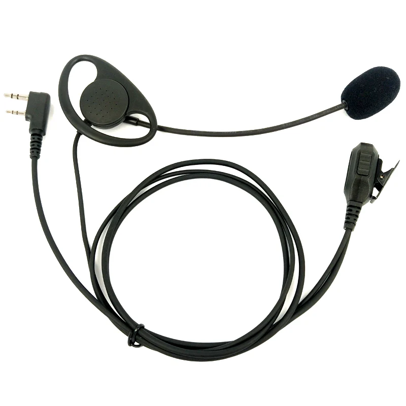 2 Pin D-Shape PTT Earpiece Headset for Kenwood Baofeng Radio 2 IMG_20170331_154213