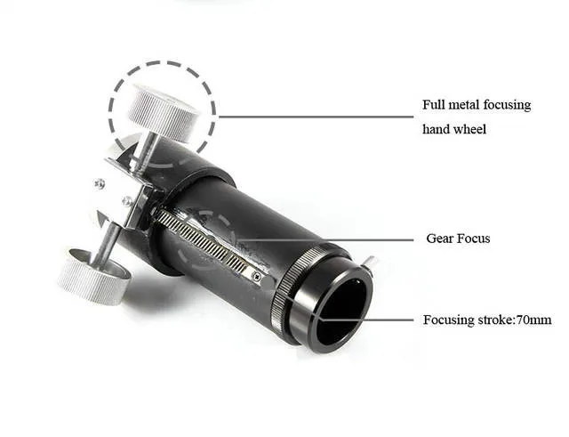 DIY Тип преломления " /1,25 дюймов астрономический телескоп Focuser Полный металлический адаптер для 1,25" окуляр с монокулярным телескопом