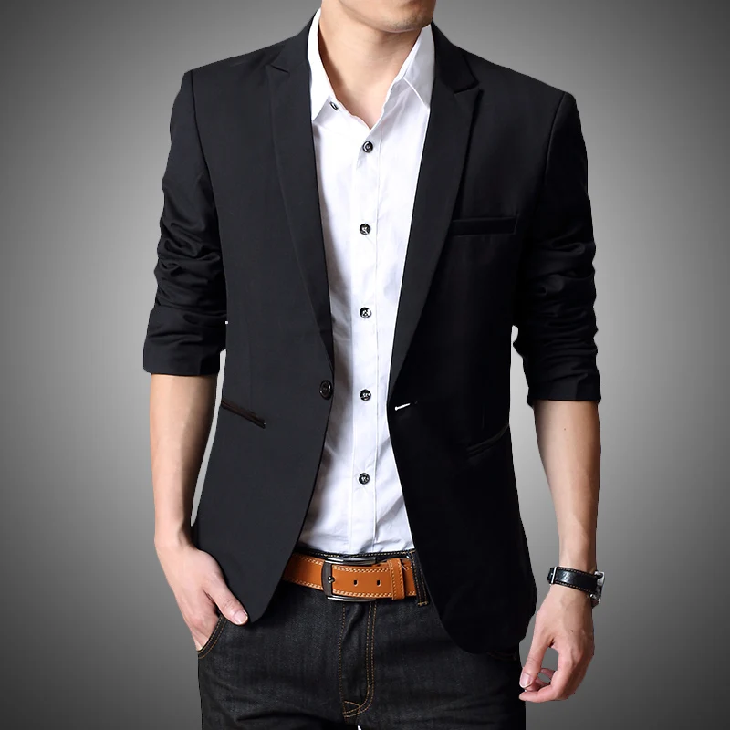 Men's Blazers Men’s Blazers A well-fitting blazer jacket is the mark of a gentleman who is well established in the fashion game. Work appropriate blazers give you the confidence you need to get the job done right.