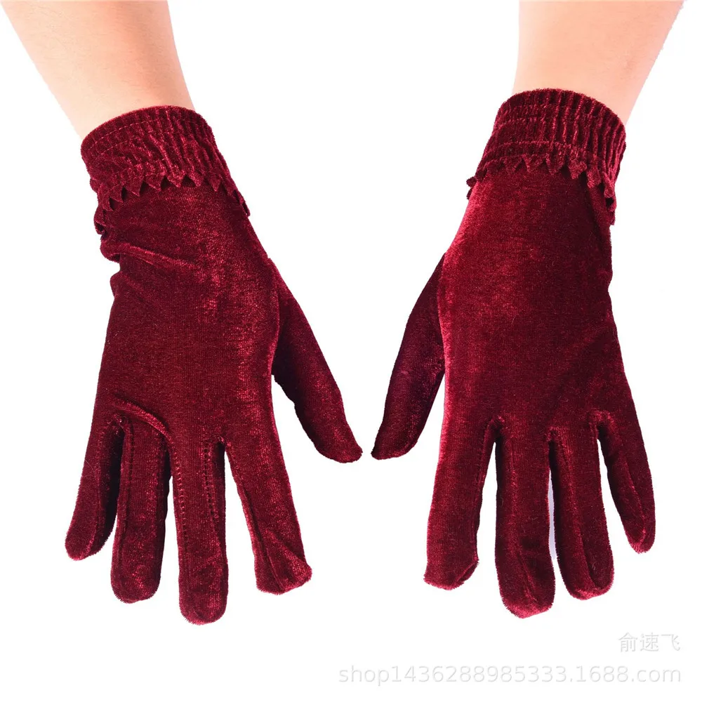 New 2019 Womens Velvet Gloves Female Gloves Winter Warm Women Thicken