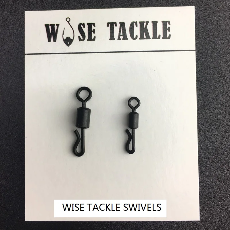 WISE Tackle быстросменный шарнир с антибликовым покрытием цвет-размер 4,7(размер Великобритании 8,11)-безопасные свинцовые зажимы-наконечники для карпа