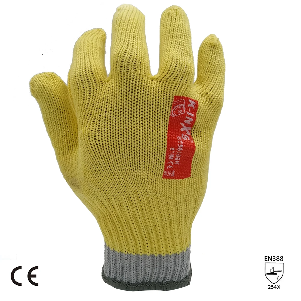 

SAFETY-INXS Anti-Cut Level 5 Cut Resistant Knitted Safety Work Gloves 7 Gauge Kitchen Men Wear-Resistant Safety Gloves