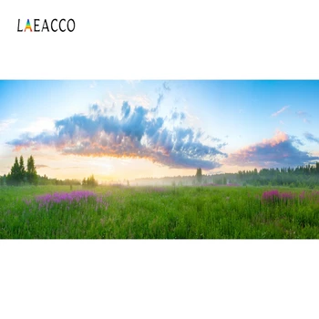 

Laeacco Nature Scenic Mountains Grassland Backdrop Photography Backgrounds Customized Photographic Backdrops For Photo Studio