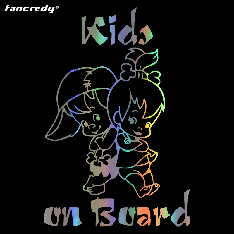 

Tancredy KIDS BABY ON BOARD Creative Fashion Car Sticker Decals Car Styling Decoration Door Body Window Warning Sign carsticker
