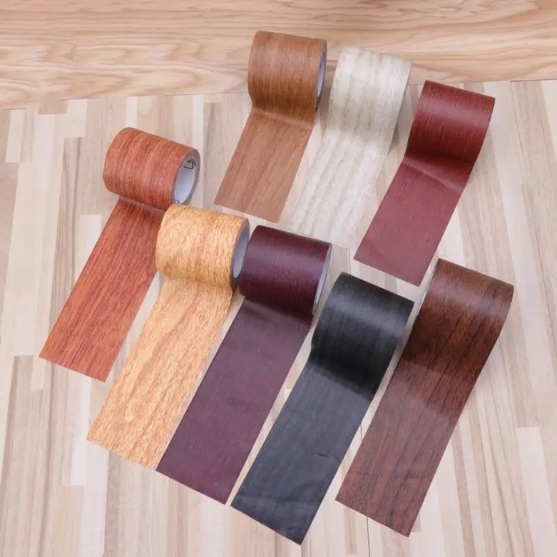 1 шт. 5 м/рулон Реалистичная древесина ремонт Adhensive клейкая лента 8 цветов для мебели