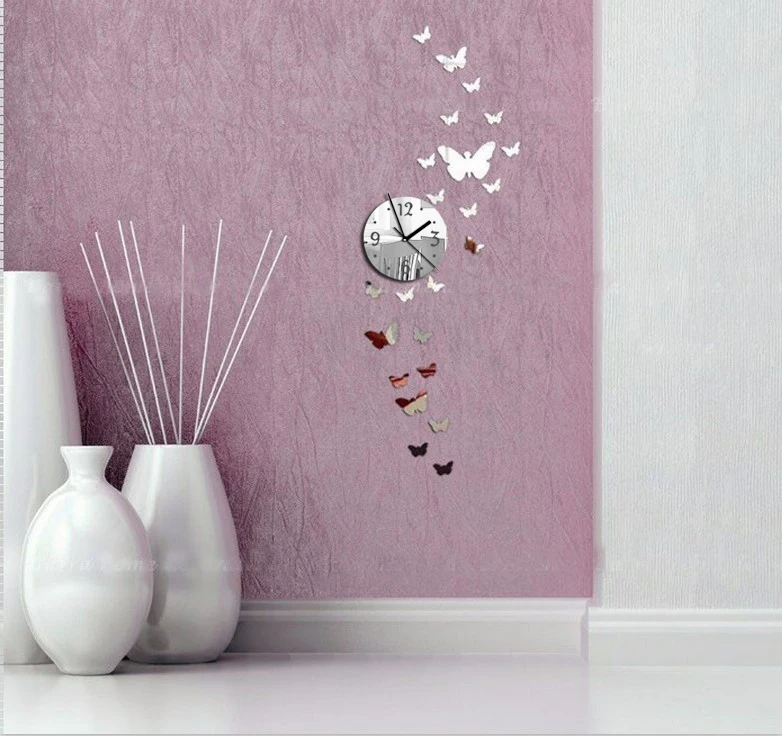 

2019 New Wall Clock Clocks Horloge Modern Design Reloj De Pared Large Decorative Digital Watch Living Room 3d Diy Acrylic Mirror