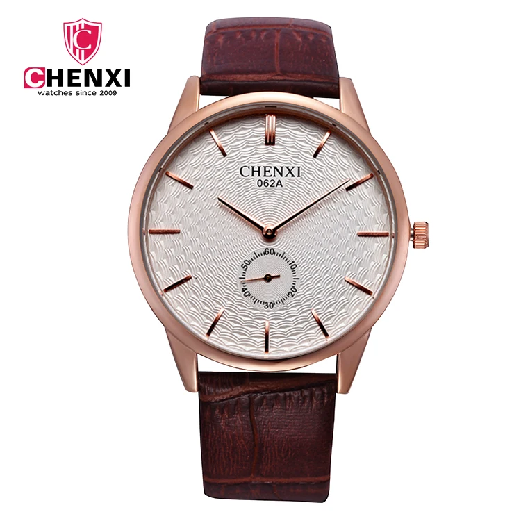 CHENXI Для женщин часы Сталь браслет 30 м ежедневно Водонепроницаемый часы Quratz розовое золото часы 062A Для мужчин Для женщин часы наручные часы