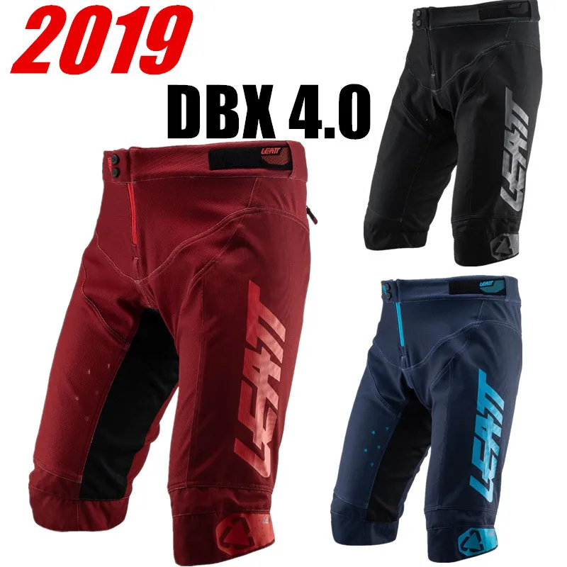 

LEATT 2019 DBX 4.0 Ruby Top quality MTB Shorts Mountain Bike Short Motocross Navy Bicycle Cycling Short For leatt