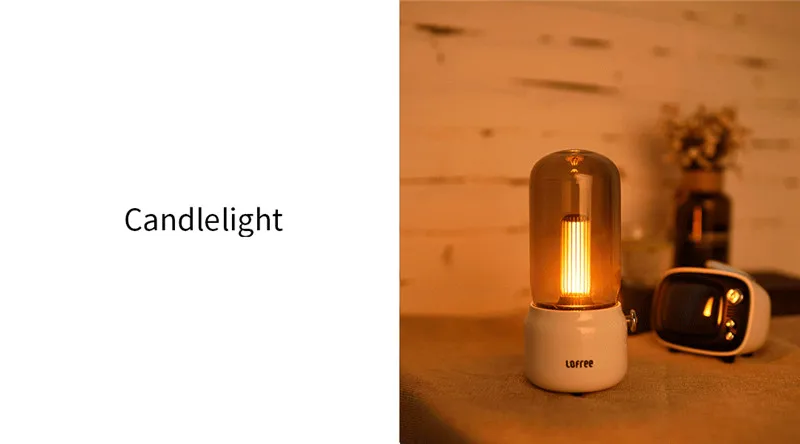 Xiaomi Lofree Candly Light портативный 1800K светодиодный источник звука атмосфера Ретро ночник настольная лампа Бар Декор творческие лампы