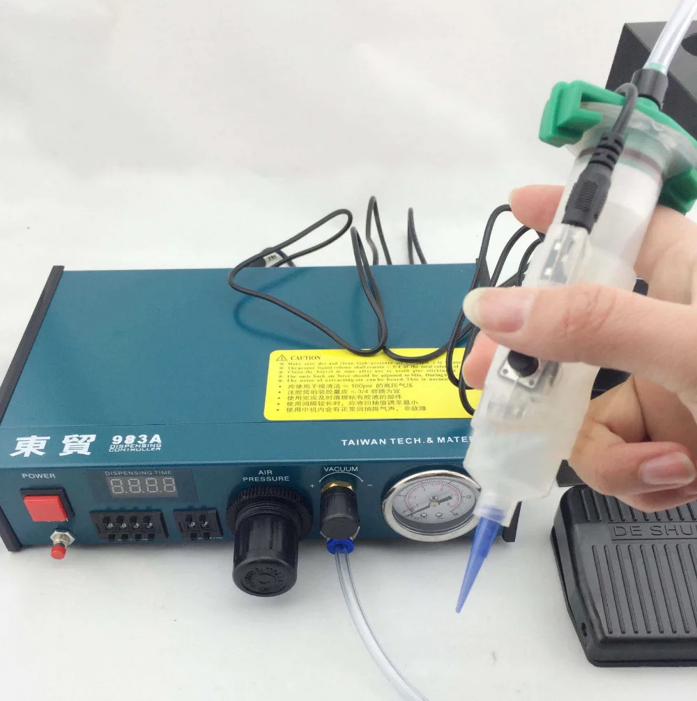 

Auto Glue Dispenser Solder Paste Glue Dropper Liquid Dispensing Controller 220V